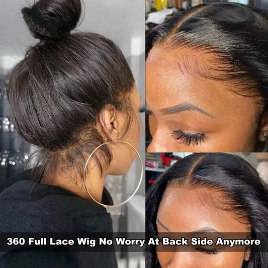 Invisi-String HD 360 Lace Frontal Glueless Straight 22 Inch Wig Remorehair