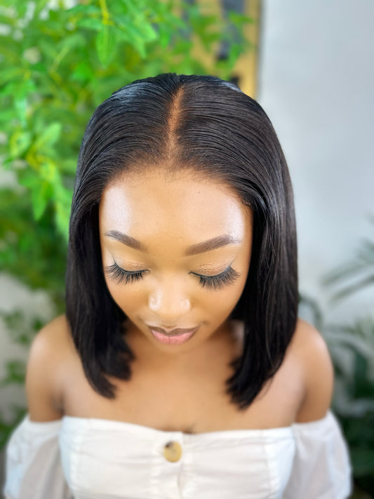 10 inch Wear And Go HD 5 X 5 Lace Frontal Double Drawn Wig Remorehair