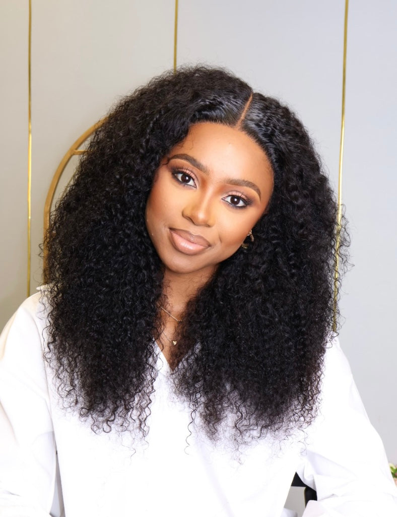 Glue-less Malaysian Jerry Curly Wig