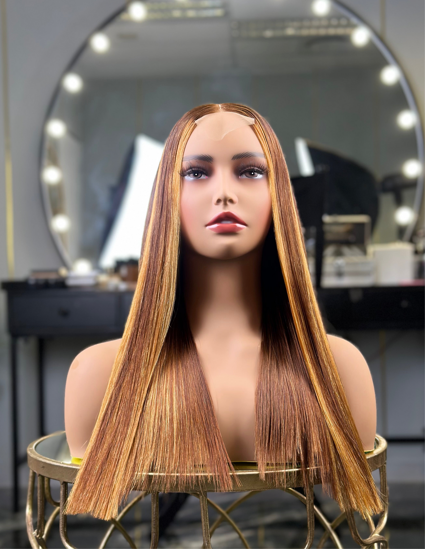 Glueless Vietnam Bone Straight Highlight 18 Inch