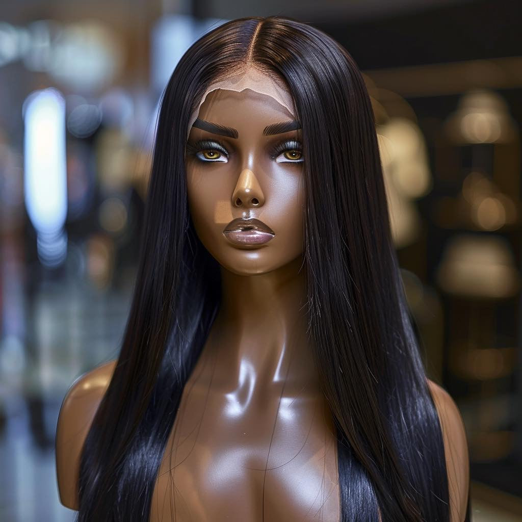 Double Drawn Lace Frontal Straight Wigs