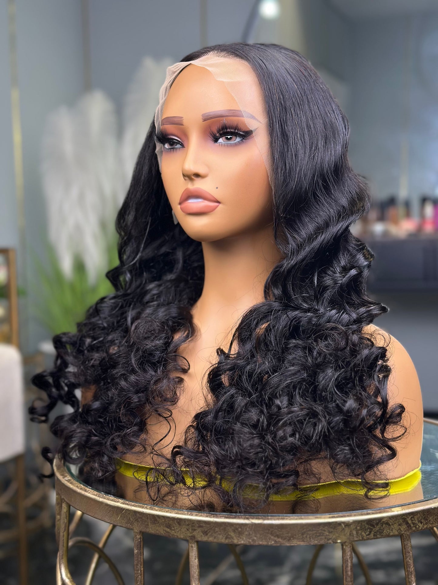 Double Drawn Glueless Beach Weave Lace Front Wigs