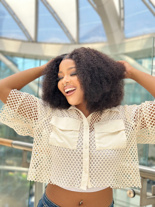 Afro Kinky Curly Glueless With 5 X 5 Closure 14 Inch Wig