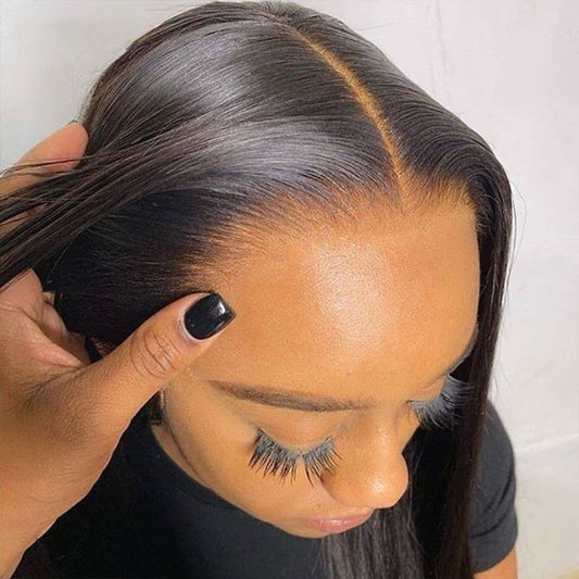 Double Drawn 7 X 5 Pre-bleached HD Lace 24 Inch Straight Wig