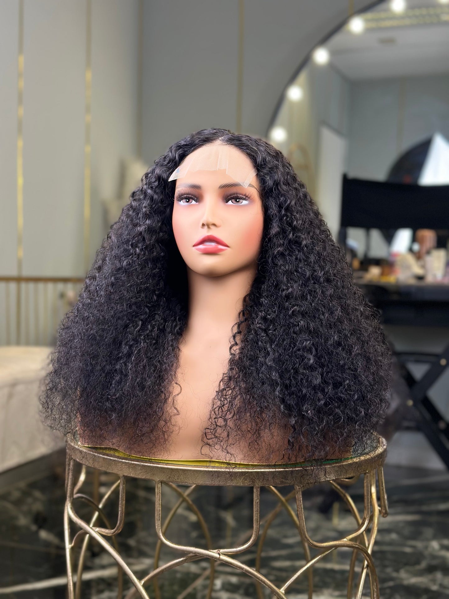 Glueless Peruvian Water Curly 22 Inch