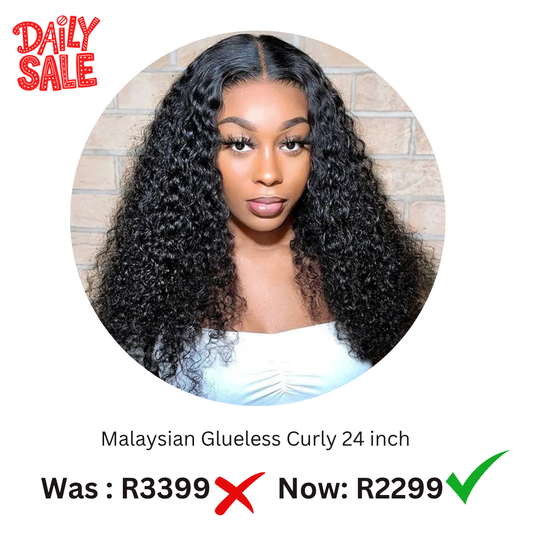 Glueless Peruvian Water Curly 22 Inch