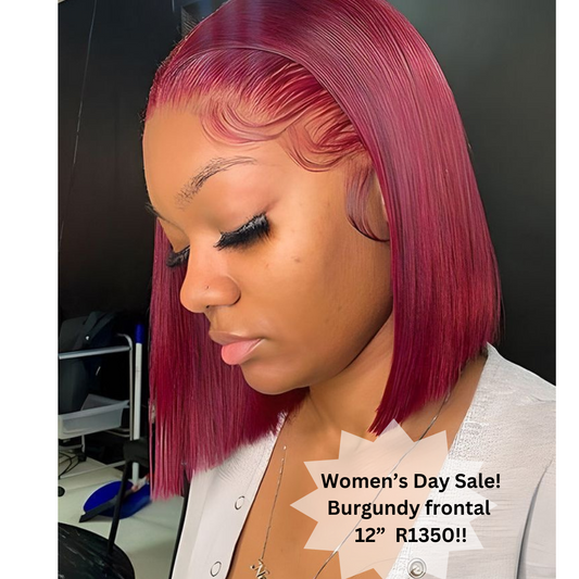 Burgundy Lace Front Bob Wig