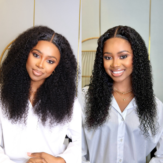 Glue-less Malaysian Jerry Curly Wig