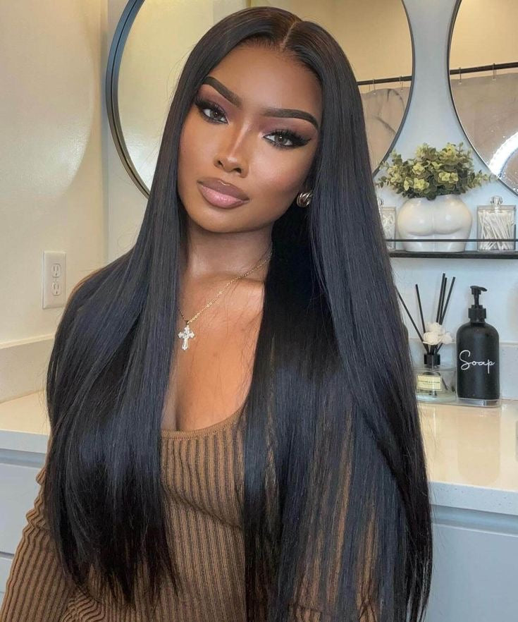Wear And Go Pre -Bleached Double Drawn Straight 16 - 30 Inch Wigs Remorehair