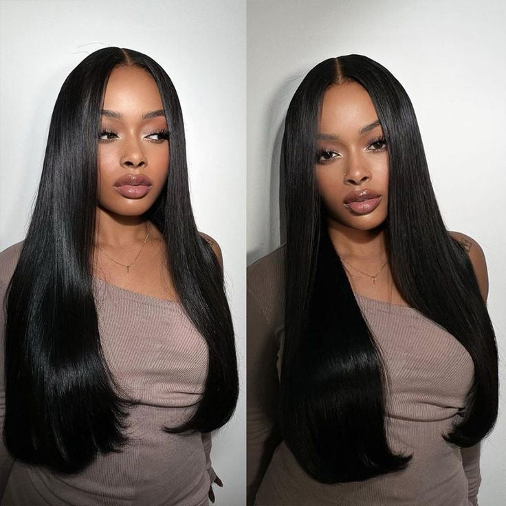 Wear And Go Pre -Bleached Double Drawn Straight 16 - 30 Inch Wigs Remorehair
