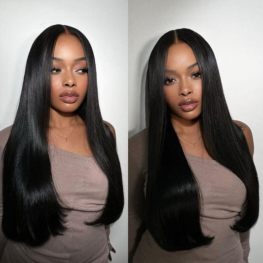 Wear And Go Pre -Bleached Double Drawn Straight 16 - 30 Inch Wigs Remorehair