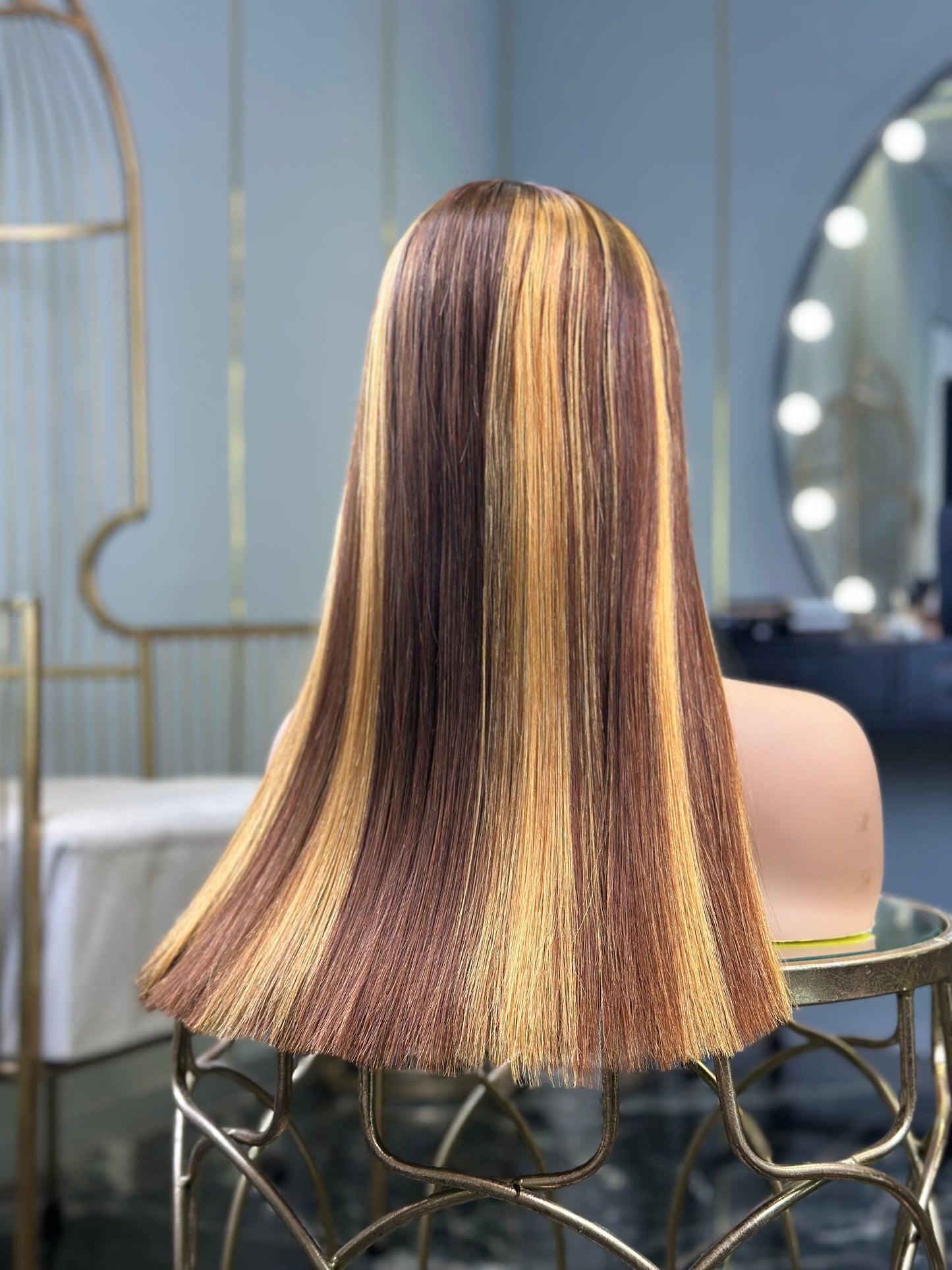 Glueless Vietnam Bone Straight Highlight 18 Inch