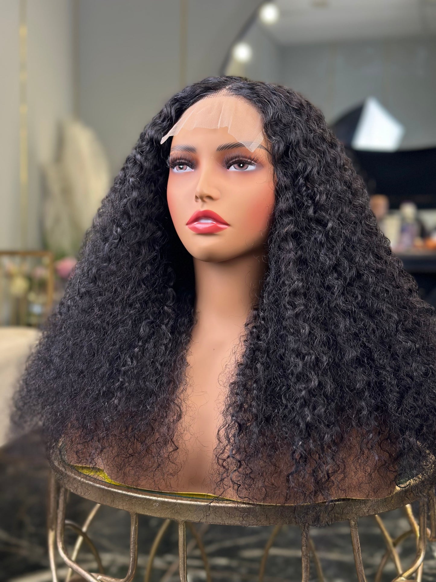 Glueless Peruvian Water Curly 22 Inch