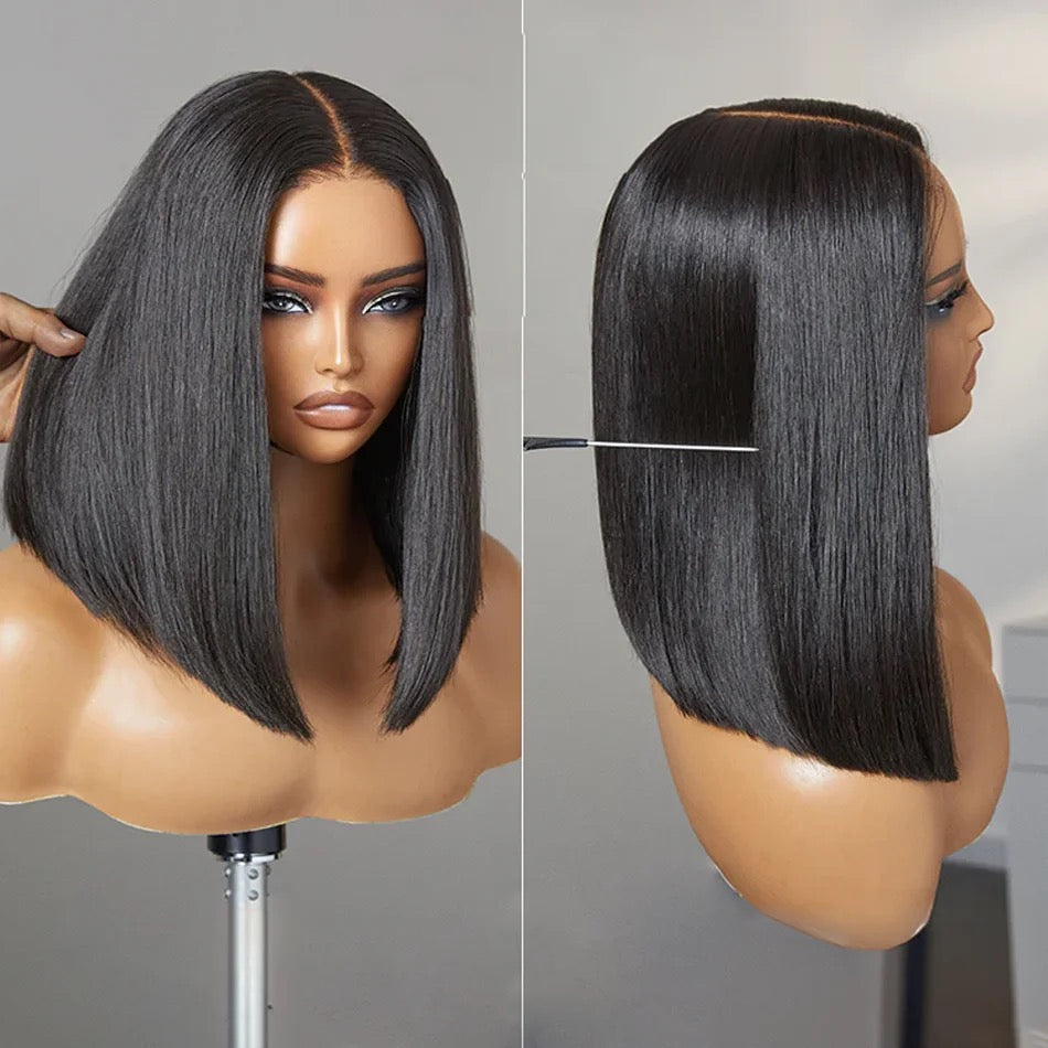 Double Drawn Full Frontal Human Hair BOB Wig - Stunning and Natural Looking Wig Remorehair