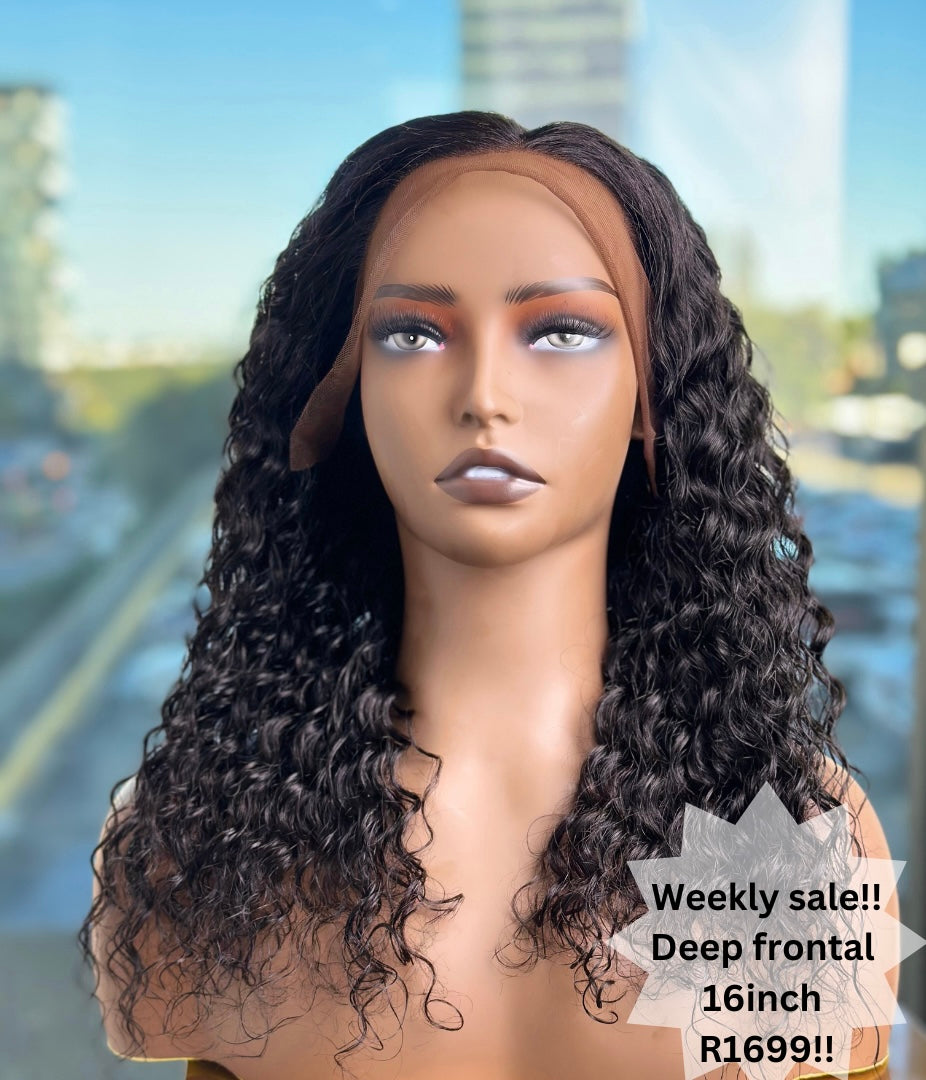 Deep Weave Full Frontal 16 Inch Wig
