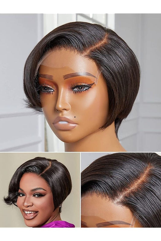 Stylish Glue-less Pixie Wig - Premium Quality Human Hair Remorehair
