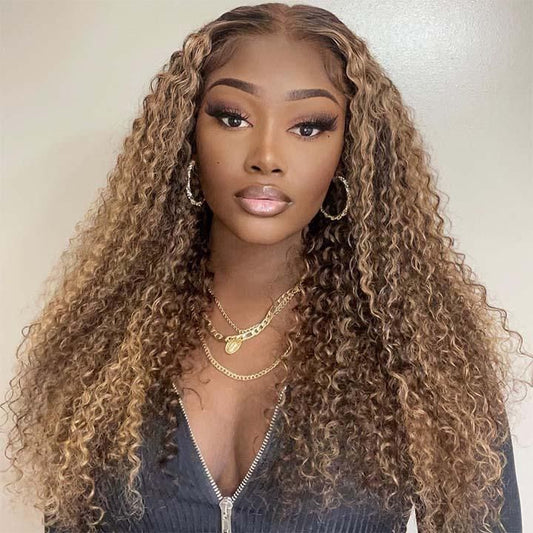 Hightlight Lace Frontal Curly Wig for Sale Remorehair