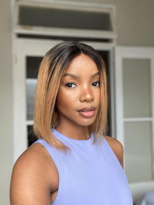 Ombre Brown Bob Style Wig Remorehair